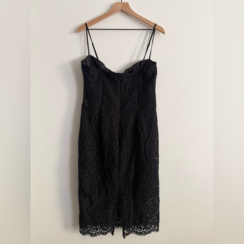 NWT Bardot Women’s Brielle Black Strapless Overlay Sweetheart Lace Dress XL - Picture 7 of 9